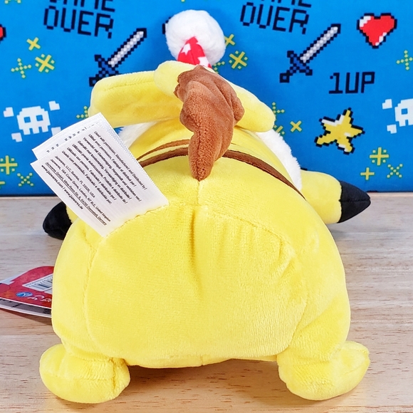 Jazwares Pokemon Pikachu with Santa Hat 7" 2021 UltraSoft Holiday Genuine Plush - Picture 7 of 11